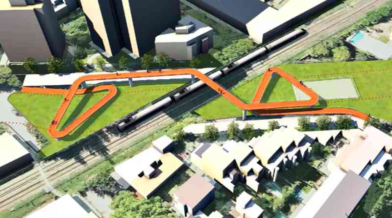 Bereciartúa presentó un plan de obra para un anteproyecto de la “pasarela peatonal García del Río”